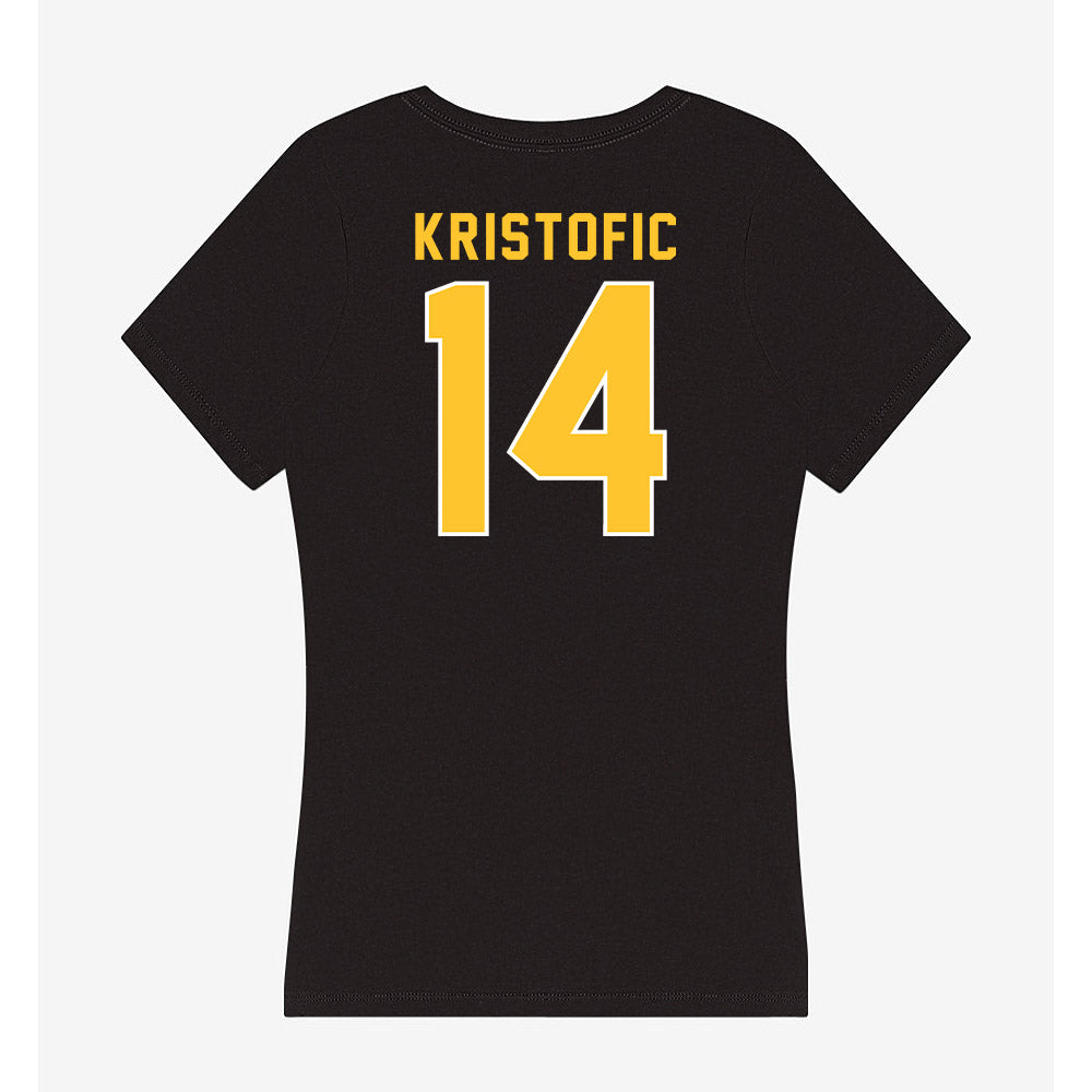 GMU - NCAA Women's Volleyball : Grace Kristofic - Women's V-Neck T-Shirt-1