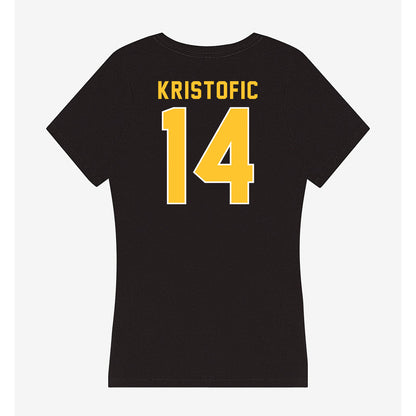 GMU - NCAA Women's Volleyball : Grace Kristofic - Women's V-Neck T-Shirt-1