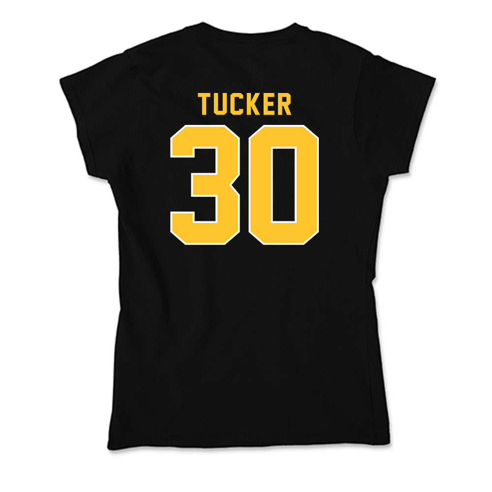 GMU - NCAA Men's Basketball : Chase Tucker - Soft Style Women’s T-Shirt-1