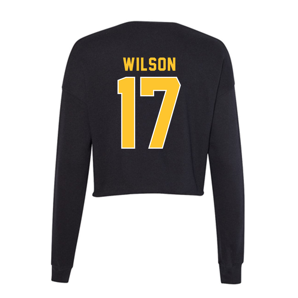 GMU - NCAA Women's Soccer : Nina Wilson - Women's Cropped Crew Fleece-1