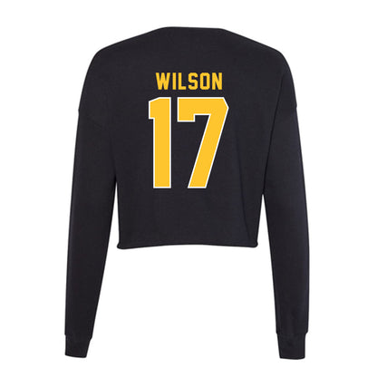 GMU - NCAA Women's Soccer : Nina Wilson - Women's Cropped Crew Fleece-1