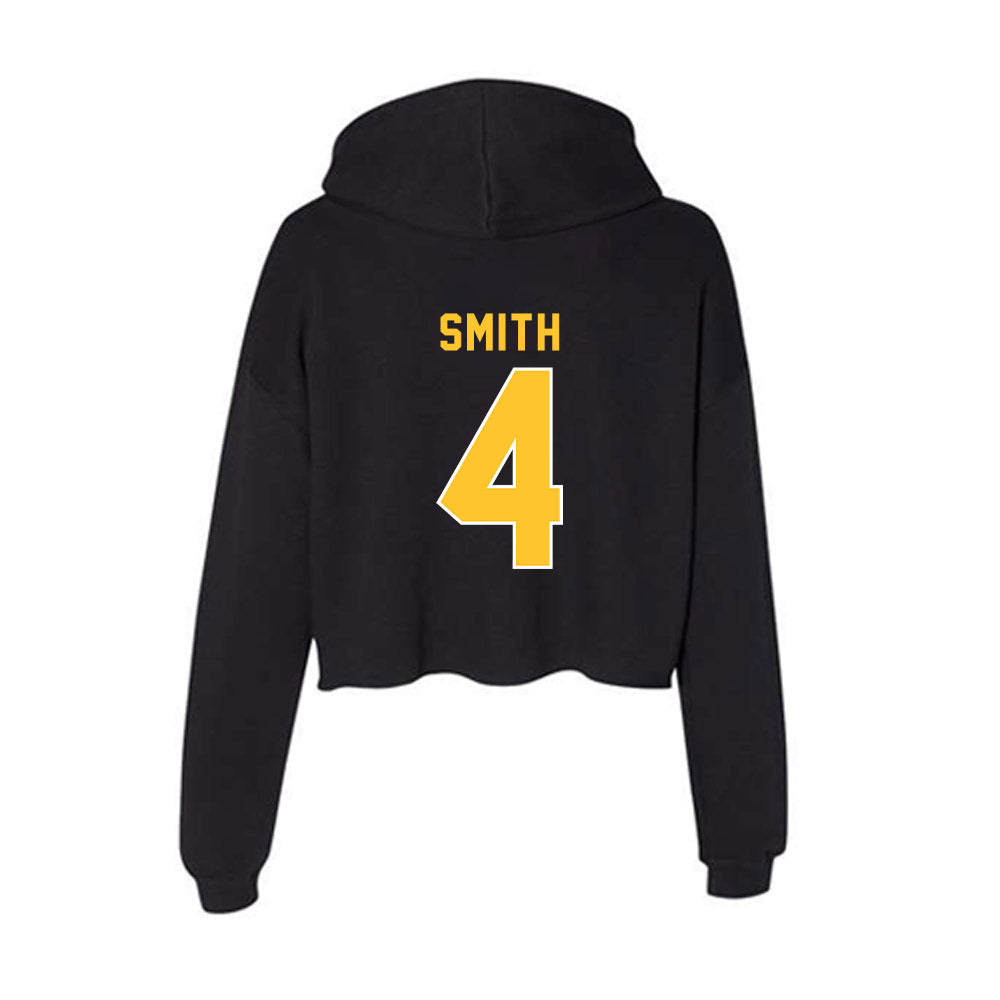GMU - NCAA Women's Basketball : Sonia Smith - Women's Crop Fleece Hoodie-1