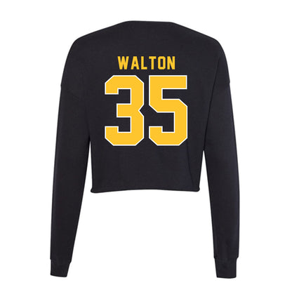 GMU - NCAA Women's Basketball : Zahirah Walton - Women's Cropped Crew Fleece-1