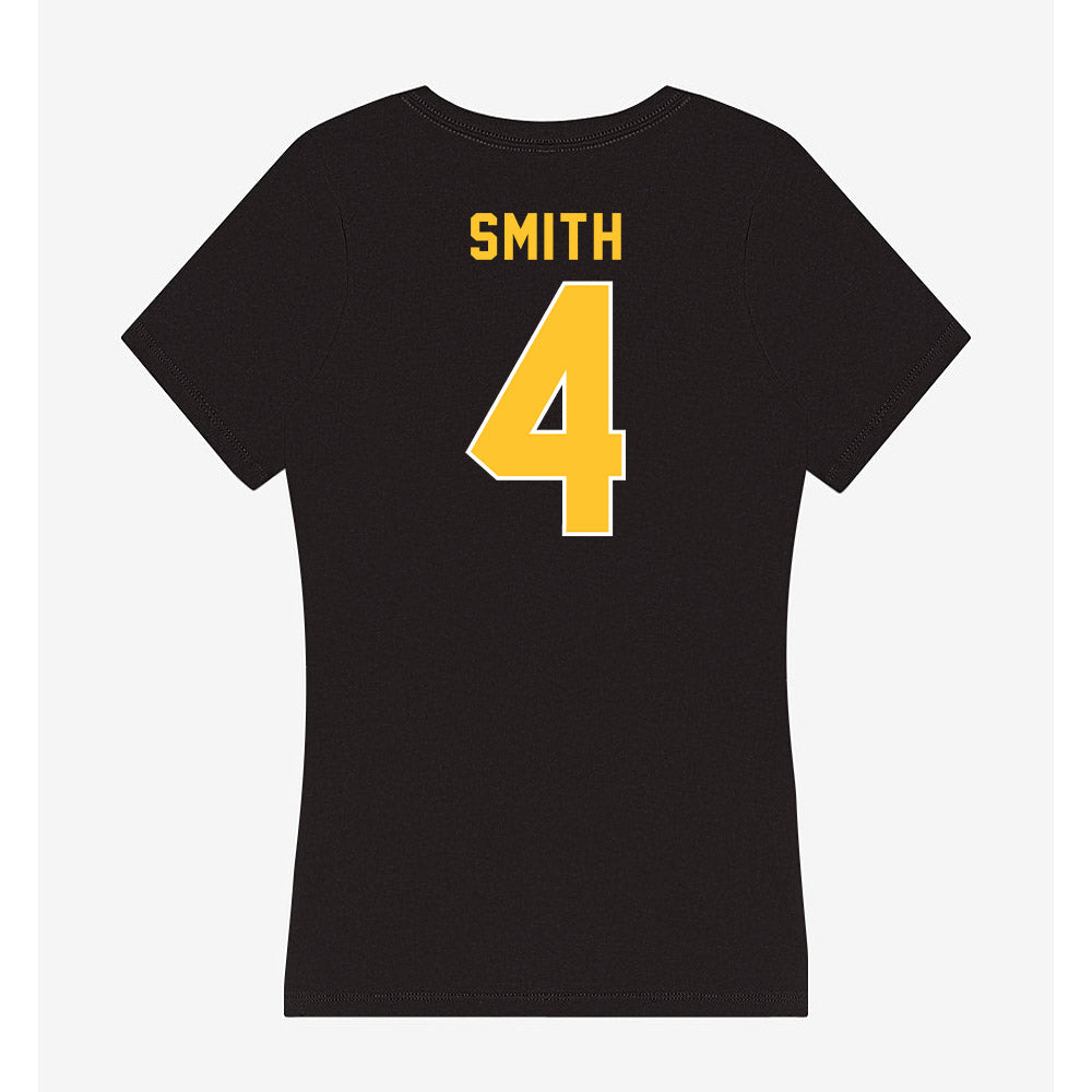 GMU - NCAA Women's Basketball : Sonia Smith - Women's V-Neck T-Shirt-1