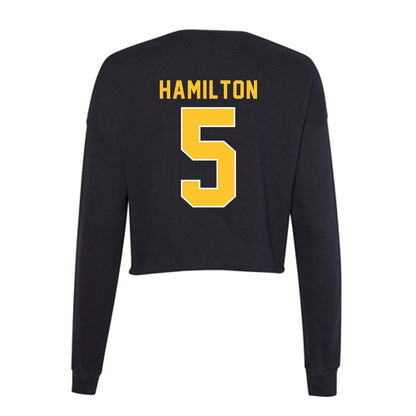 GMU - NCAA Women's Volleyball : Kiera Hamilton - Women's Cropped Crew Fleece-1