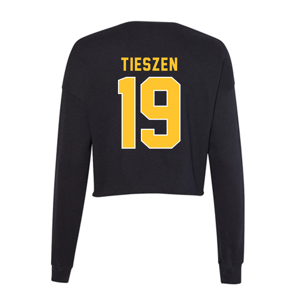 GMU - NCAA Women's Soccer : Dot Tieszen - Women's Cropped Crew Fleece-1