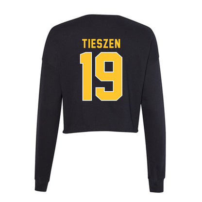 GMU - NCAA Women's Soccer : Dot Tieszen - Women's Cropped Crew Fleece-1