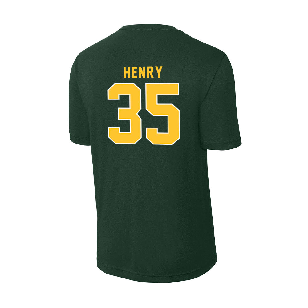 GMU - NCAA Men's Basketball : Malik Henry - Activewear T-Shirt-1
