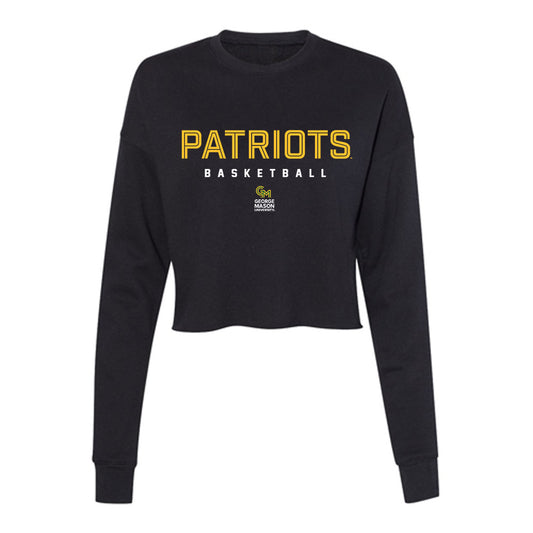 GMU - NCAA Men's Basketball : Chase Tucker - Women's Cropped Crew Fleece-0