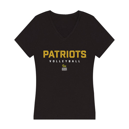 GMU - NCAA Women's Volleyball : Taylor Terry - Women's V-Neck T-Shirt-0