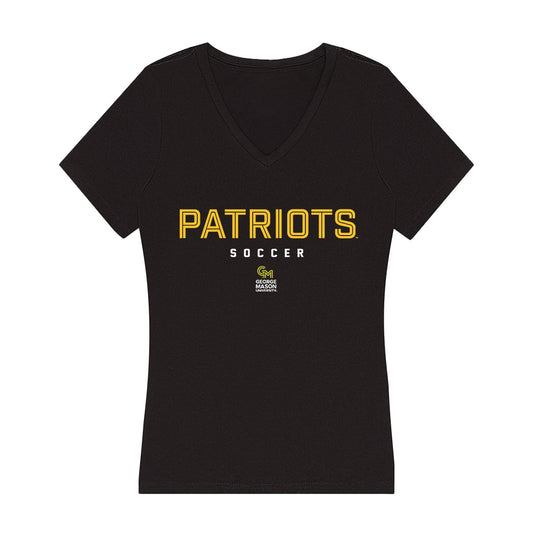 GMU - NCAA Women's Soccer : Tessa Niedzwiedzki - Women's V-Neck T-Shirt-0