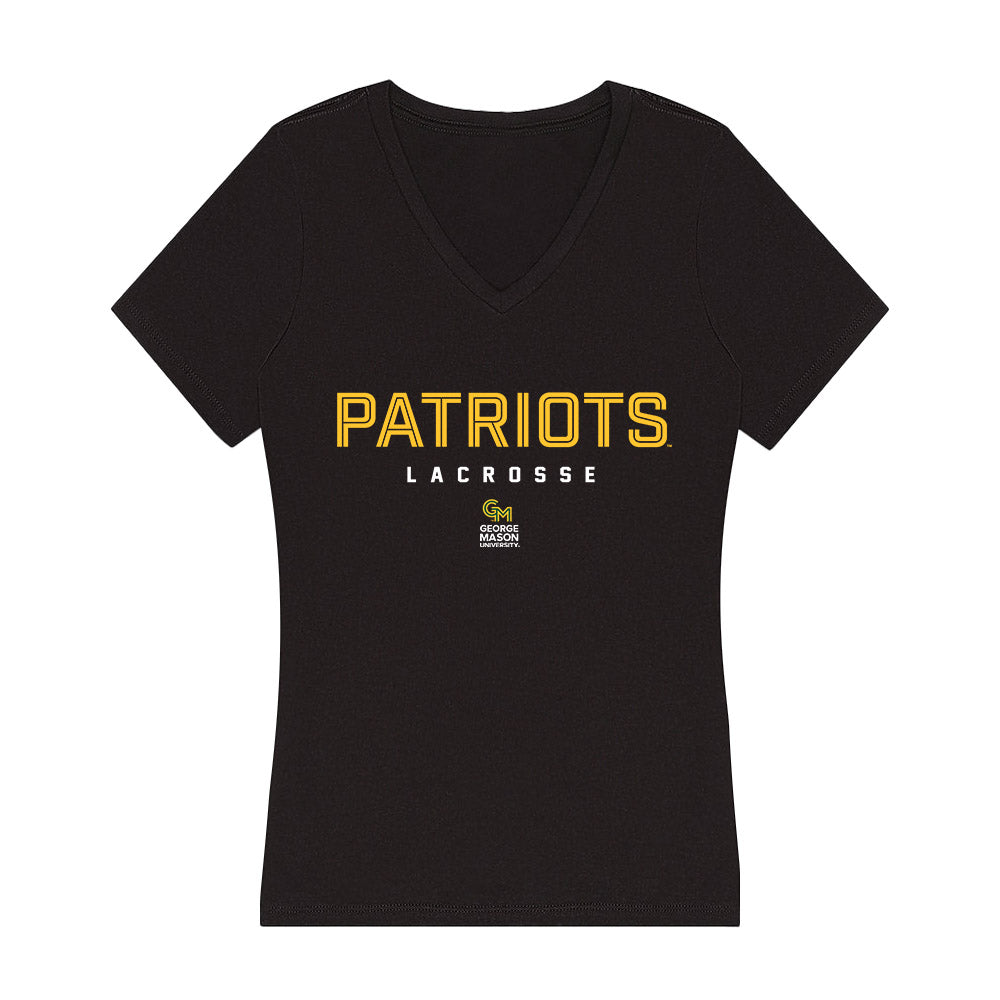 GMU - NCAA Women's Lacrosse : Kate Anders - Women's V-Neck T-Shirt-0