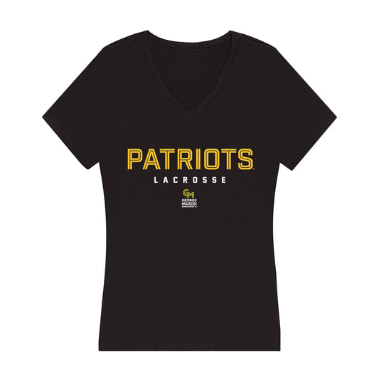 GMU - NCAA Women's Lacrosse : Kate Anders - Women's V-Neck T-Shirt-0