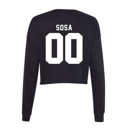 Loyola - NCAA Men's Volleyball : Aleksandar Sosa - Women's Cropped Crew Fleece-1