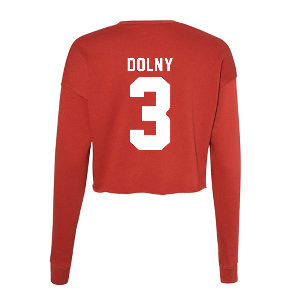 Loyola - NCAA Women's Basketball : Holly Dolny - Women's Cropped Crew Fleece-1