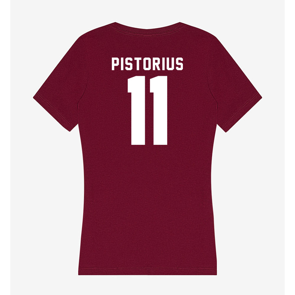 Loyola - NCAA Women's Soccer : Molly Pistorius - Women's V-Neck T-Shirt-1