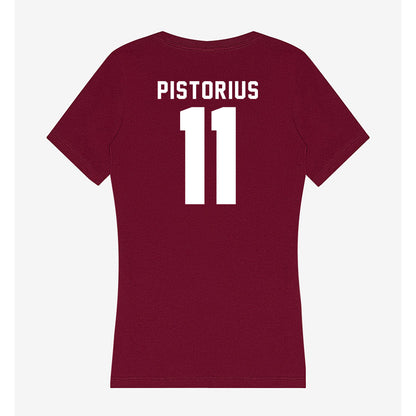 Loyola - NCAA Women's Soccer : Molly Pistorius - Women's V-Neck T-Shirt-1