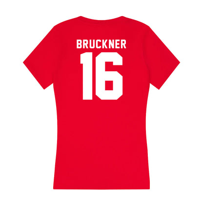 Loyola - NCAA Women's Volleyball : Jordan Bruckner - Women's V-Neck T-Shirt-1