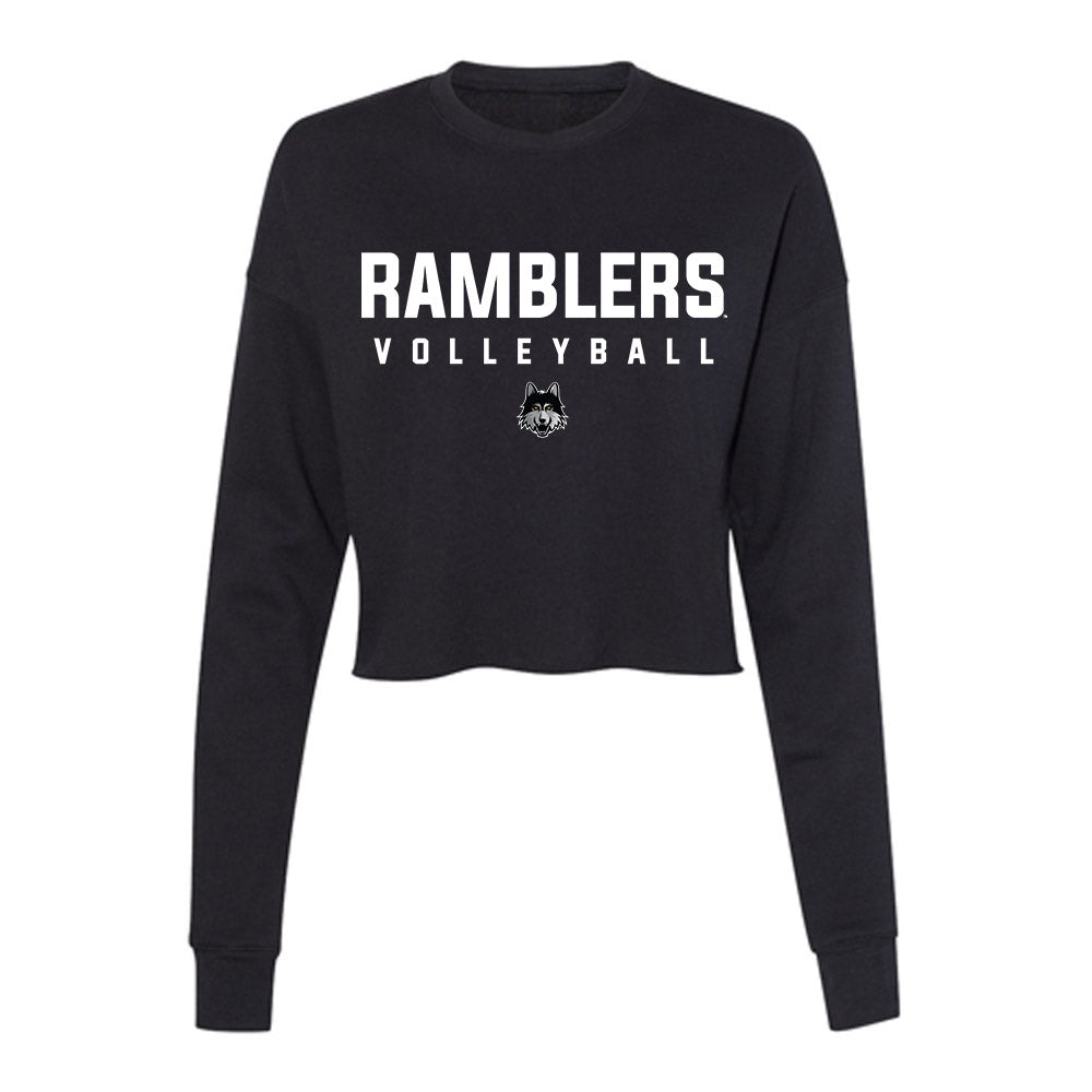 Loyola - NCAA Men's Volleyball : William Hatch - Women's Cropped Crew Fleece-0