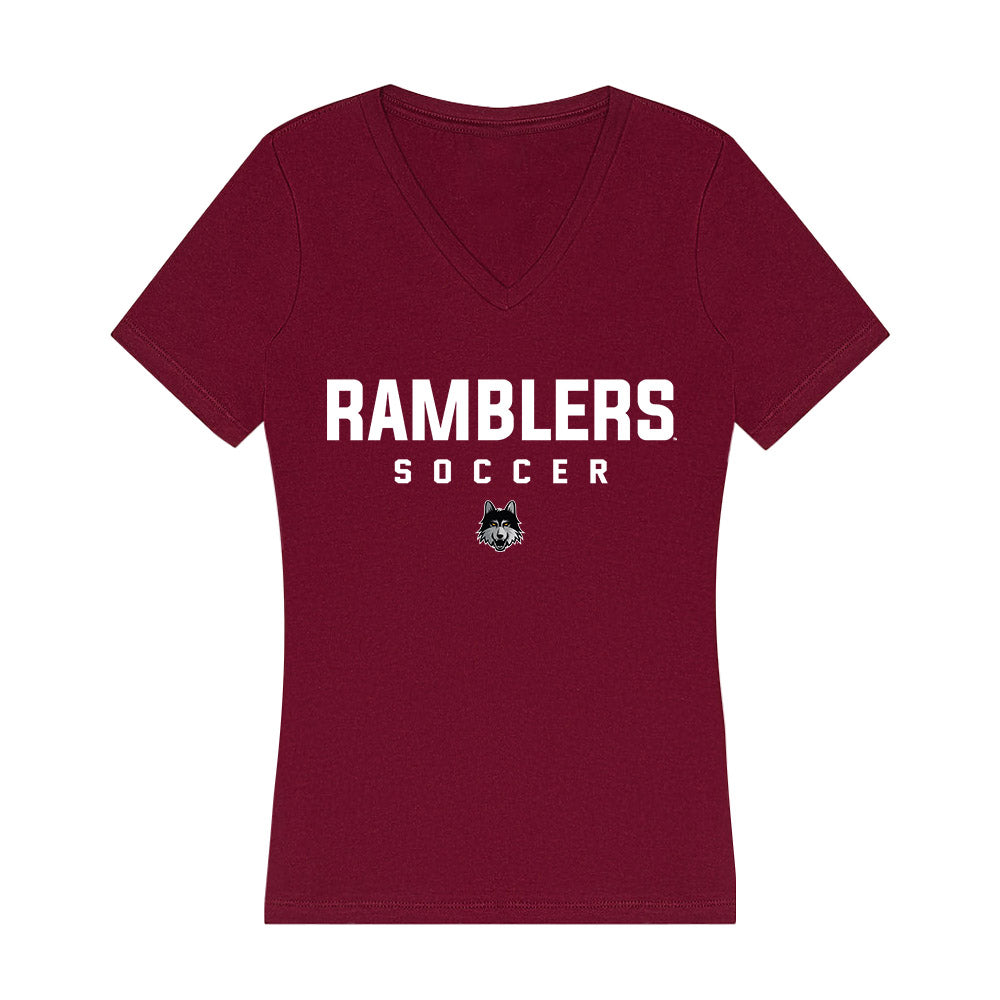 Loyola - NCAA Women's Soccer : Sally Patton - Women's V-Neck T-Shirt-0