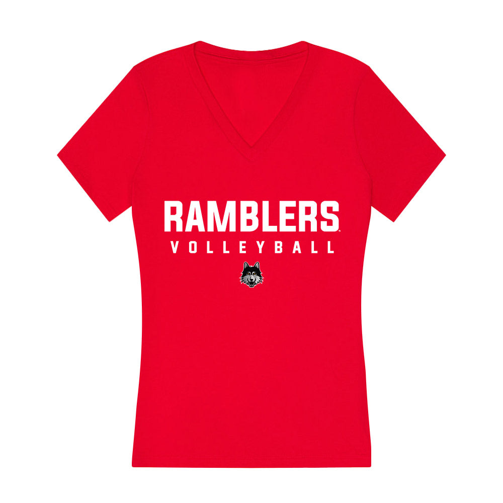 Loyola - NCAA Women's Volleyball : Jordan Bruckner - Women's V-Neck T-Shirt-0