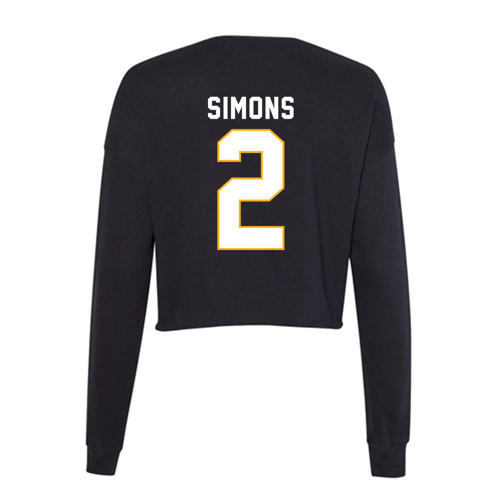 SJSU - NCAA Women's Basketball : McKenna Simons - Women's Cropped Crew Fleece-1