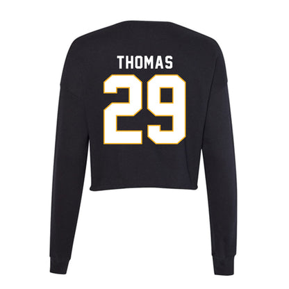 SJSU - NCAA Football : Jaylen Thomas - Women's Cropped Crew Fleece-1
