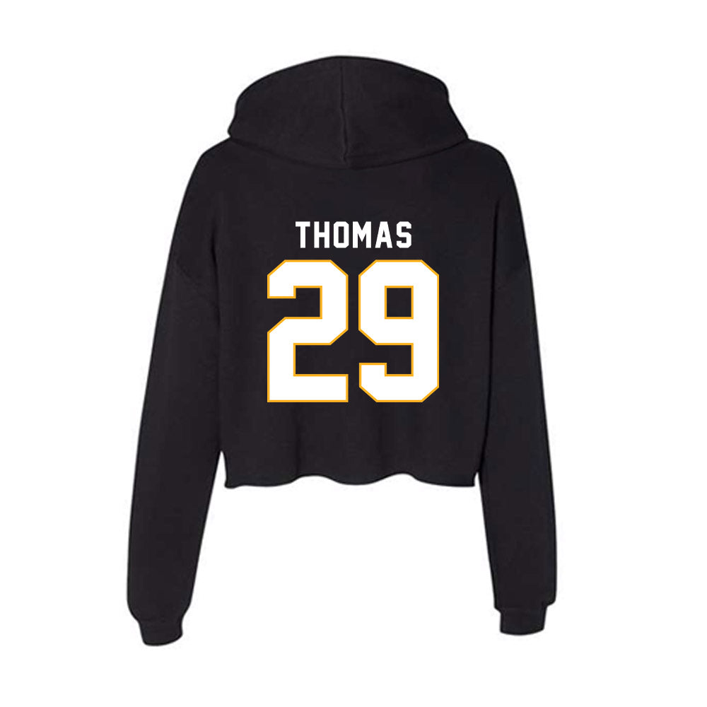 SJSU - NCAA Football : Jaylen Thomas - Women's Crop Fleece Hoodie-1
