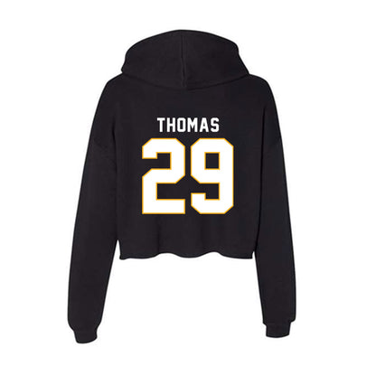 SJSU - NCAA Football : Jaylen Thomas - Women's Crop Fleece Hoodie-1