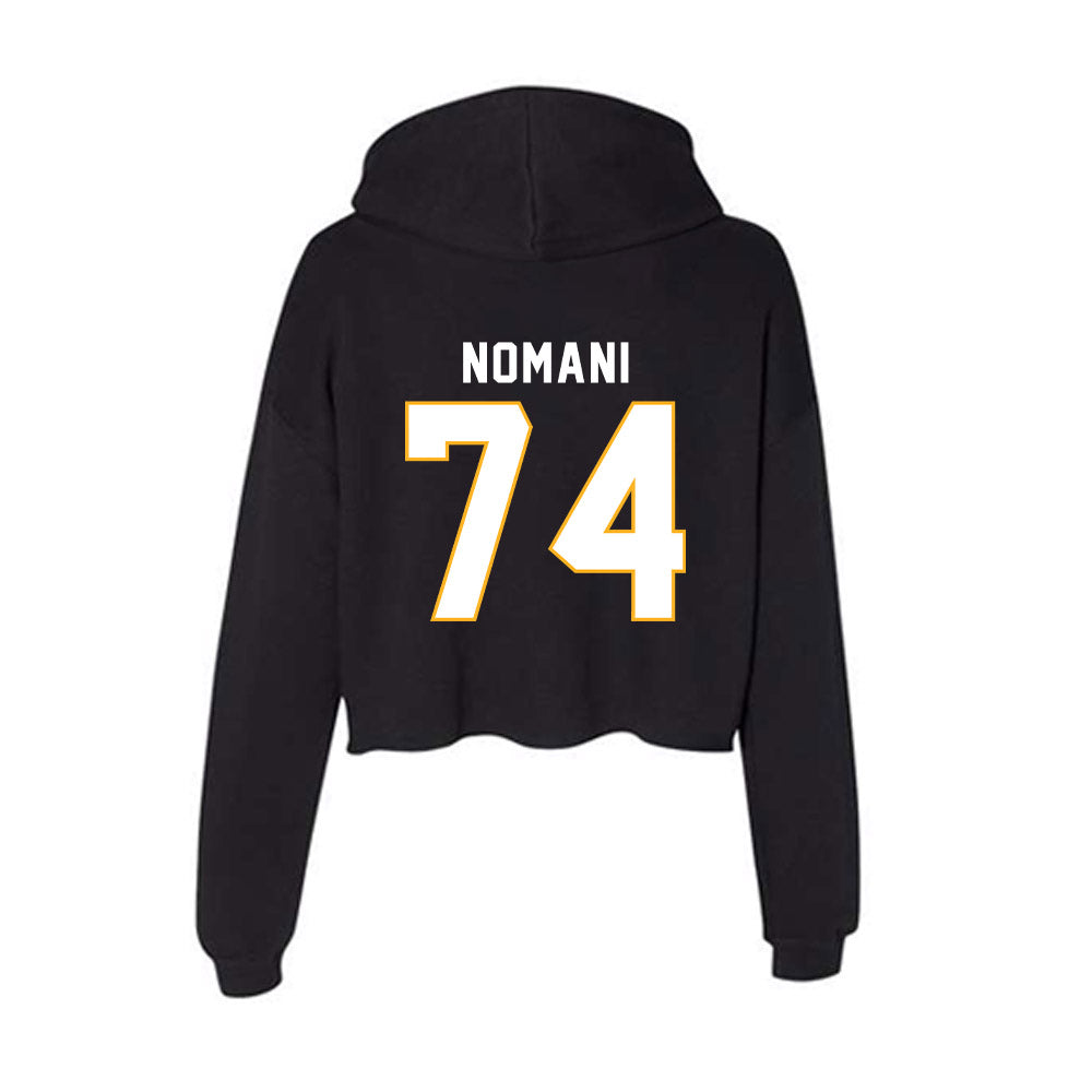 SJSU - NCAA Football : Sione Nomani - Women's Crop Fleece Hoodie-1