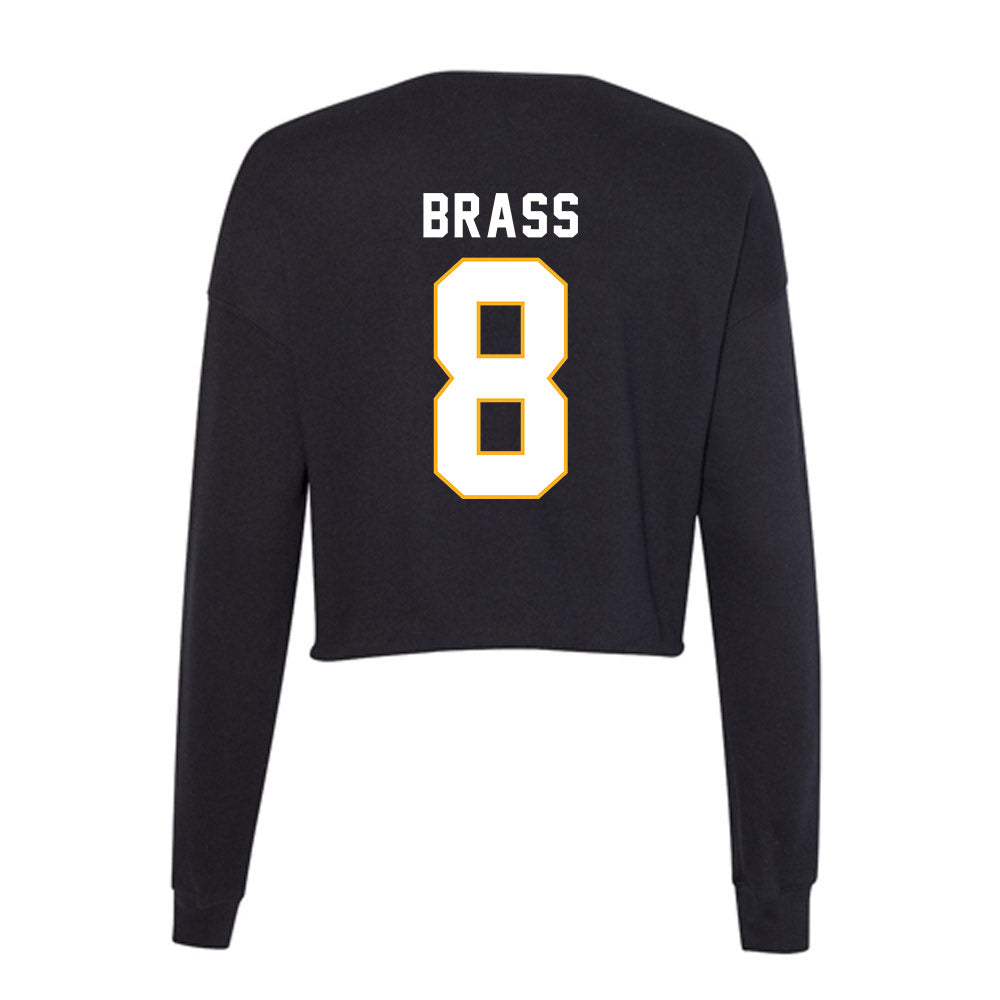 SJSU - NCAA Women's Soccer : Joliye Brass - Women's Cropped Crew Fleece-1