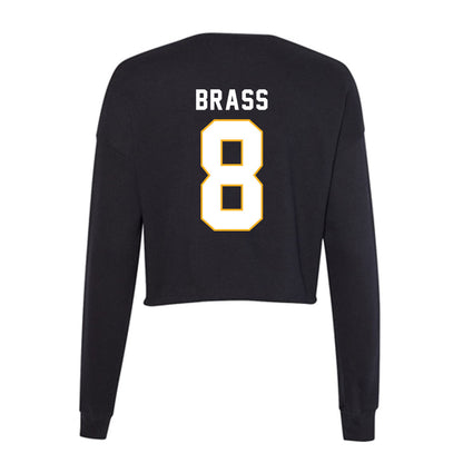 SJSU - NCAA Women's Soccer : Joliye Brass - Women's Cropped Crew Fleece-1