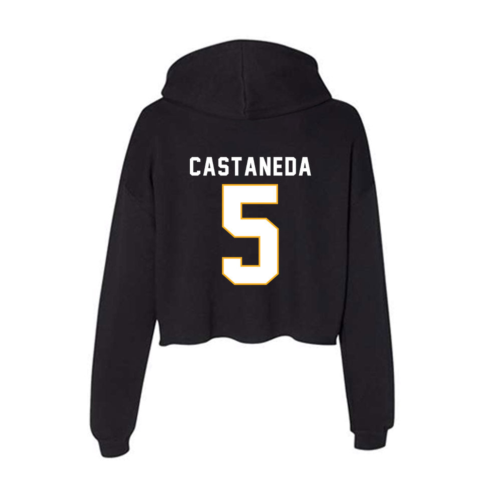 SJSU - NCAA Women's Volleyball : Morgan Castaneda - Women's Crop Fleece Hoodie-1