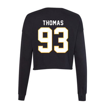 SJSU - NCAA Football : Colton Thomas - Women's Cropped Crew Fleece-1