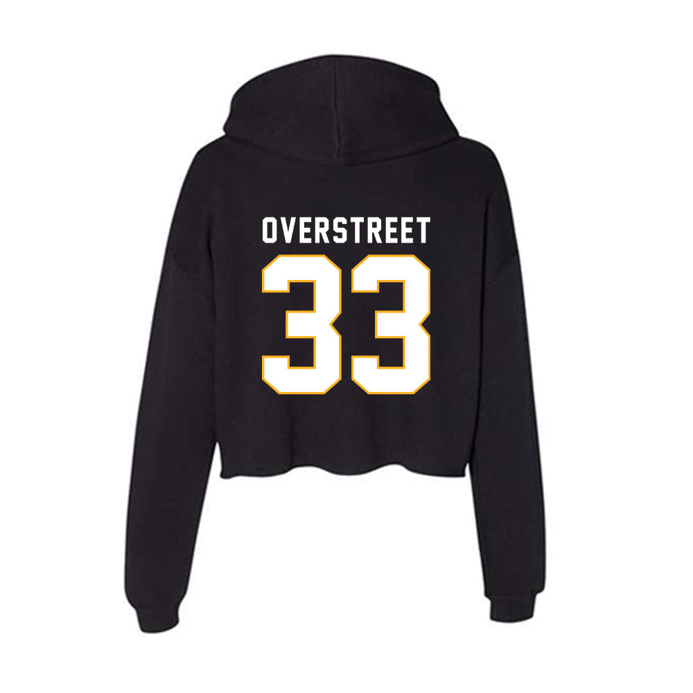 SJSU - NCAA Men's Basketball : Marcus Overstreet - Women's Crop Fleece Hoodie-1