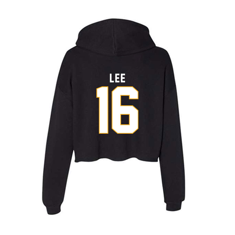 SJSU - NCAA Football : CJ Lee - Women's Crop Fleece Hoodie-1