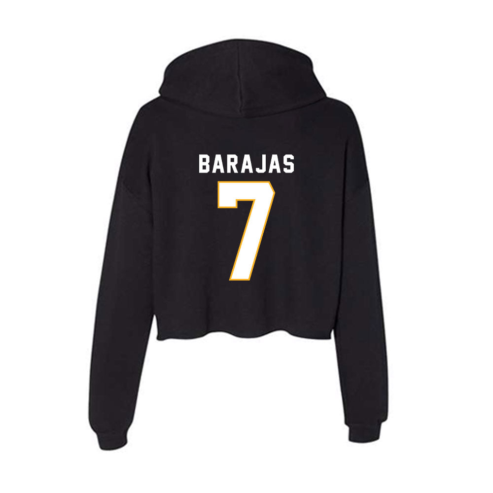 SJSU - NCAA Men's Soccer : Jarette Barajas - Women's Crop Fleece Hoodie-1