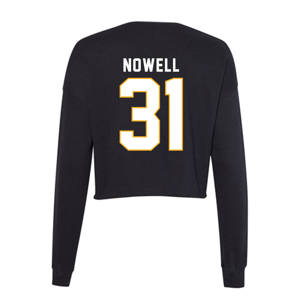 SJSU - NCAA Football : Hunter Nowell - Women's Cropped Crew Fleece-1