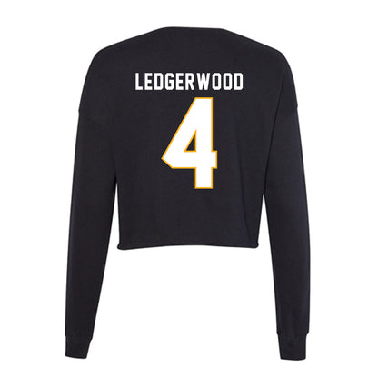 SJSU - NCAA Women's Water Polo : Megan Ledgerwood - Women's Cropped Crew Fleece-1