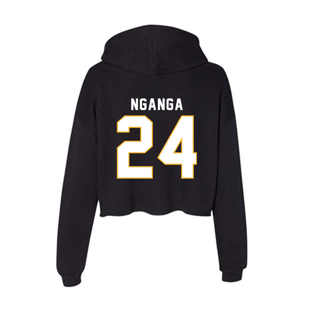 SJSU - NCAA Men's Basketball : Sadraque Nganga - Women's Crop Fleece Hoodie-1