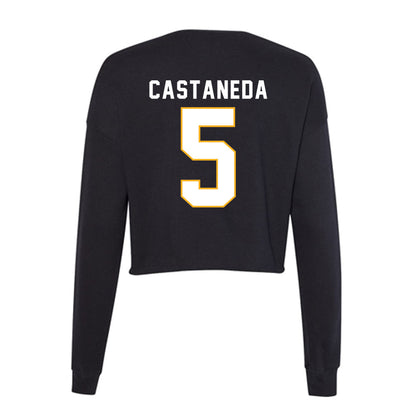 SJSU - NCAA Women's Volleyball : Morgan Castaneda - Women's Cropped Crew Fleece-1
