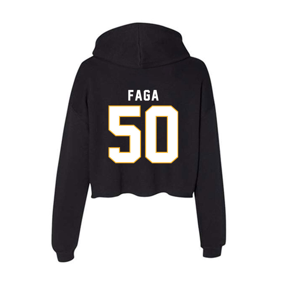 SJSU - NCAA Football : Gafataulagi Faga - Women's Crop Fleece Hoodie-1