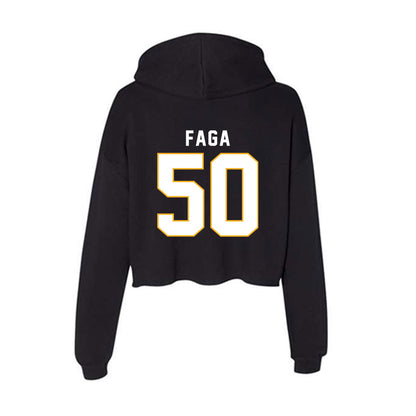 SJSU - NCAA Football : Gafataulagi Faga - Women's Crop Fleece Hoodie-1