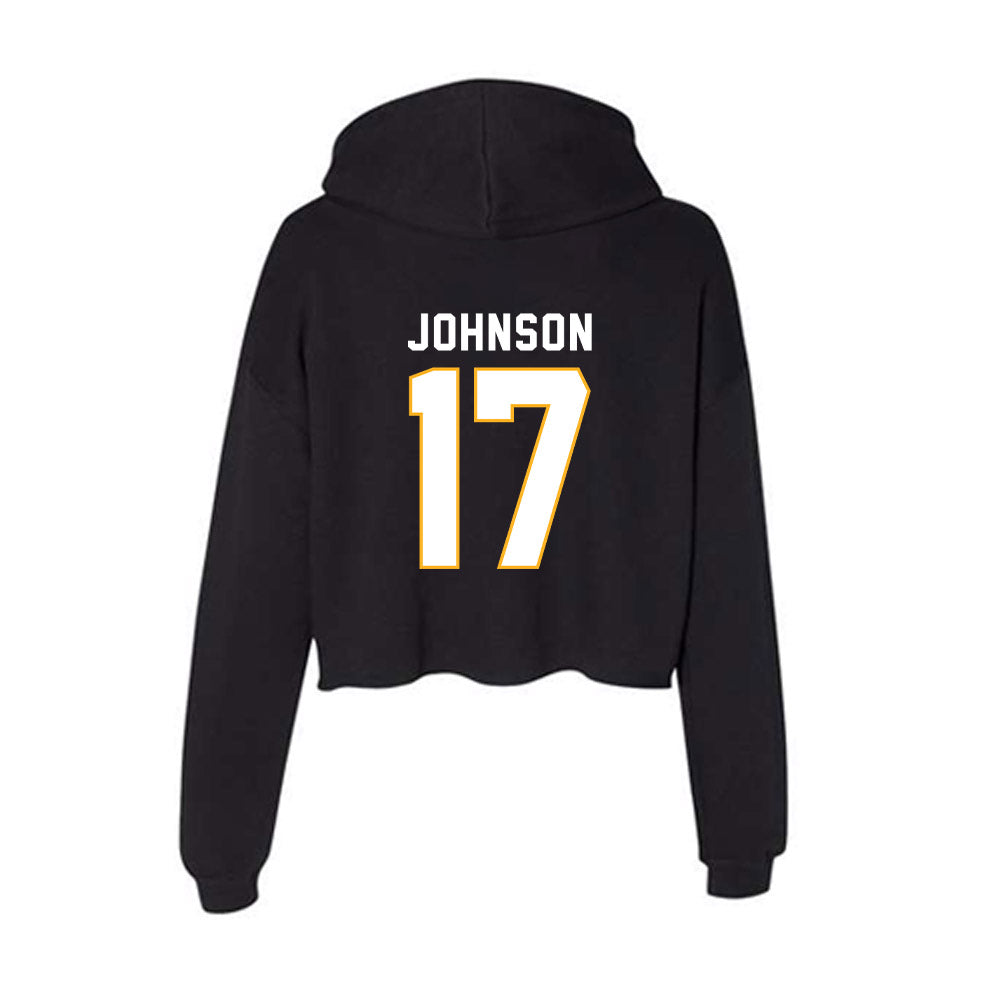 SJSU - NCAA Men's Water Polo : Aidan Johnson - Women's Crop Fleece Hoodie-1