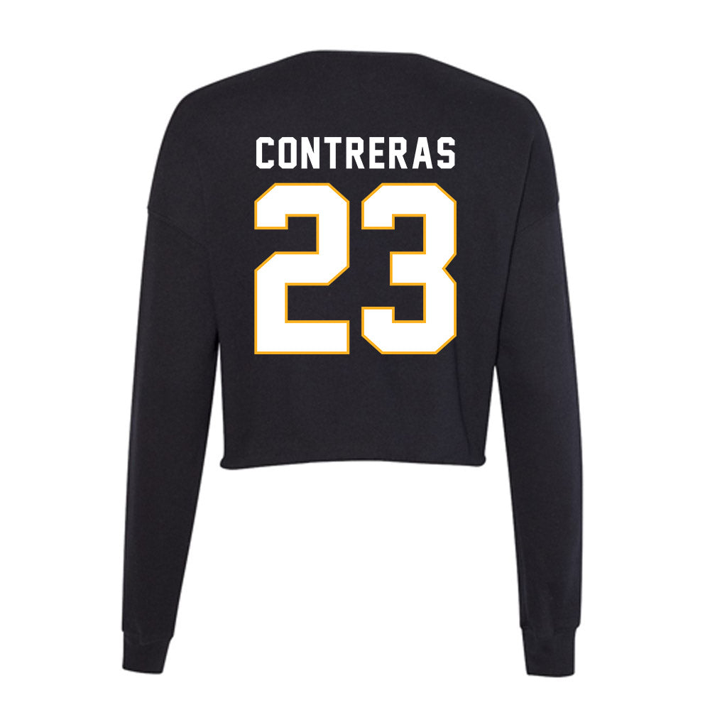 SJSU - NCAA Men's Soccer : Juan Contreras - Women's Cropped Crew Fleece-1