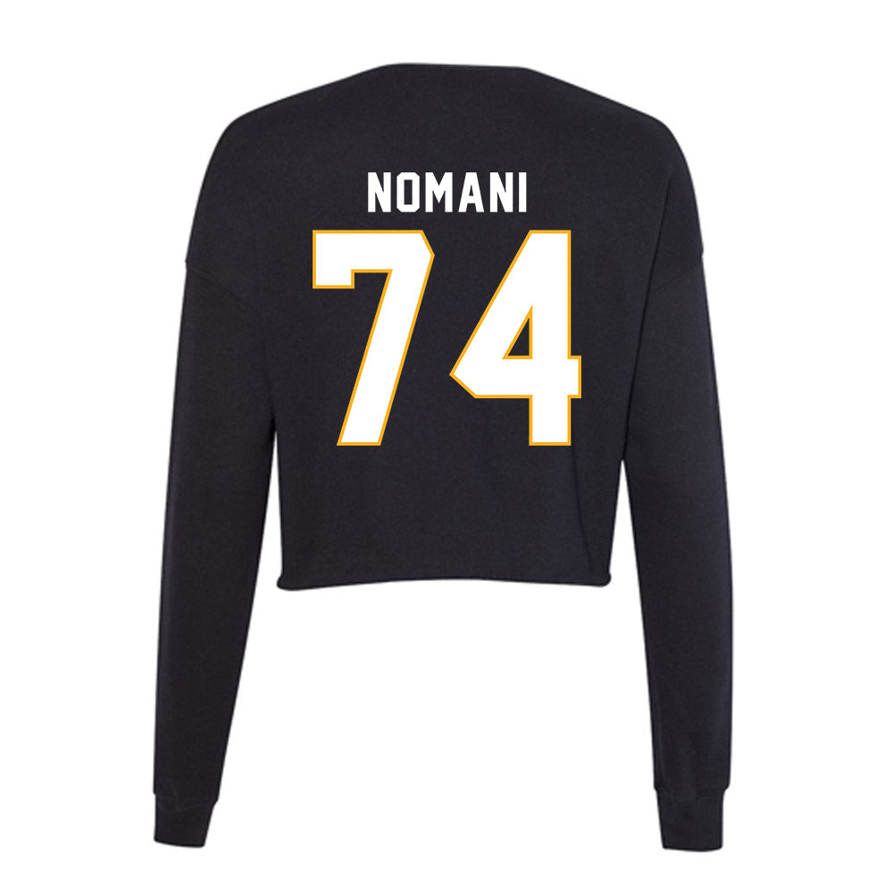 SJSU - NCAA Football : Sione Nomani - Women's Cropped Crew Fleece-1