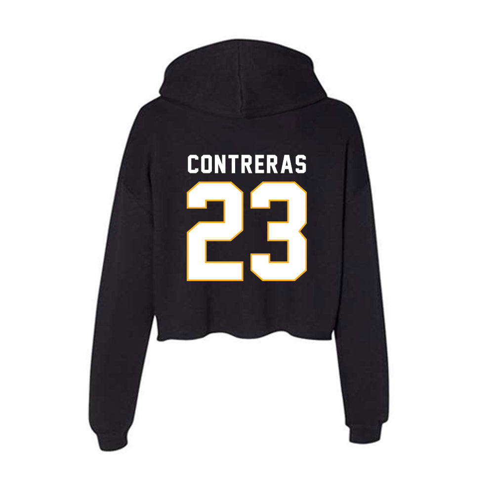 SJSU - NCAA Men's Soccer : Juan Contreras - Women's Crop Fleece Hoodie-1