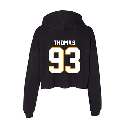 SJSU - NCAA Football : Colton Thomas - Women's Crop Fleece Hoodie-1
