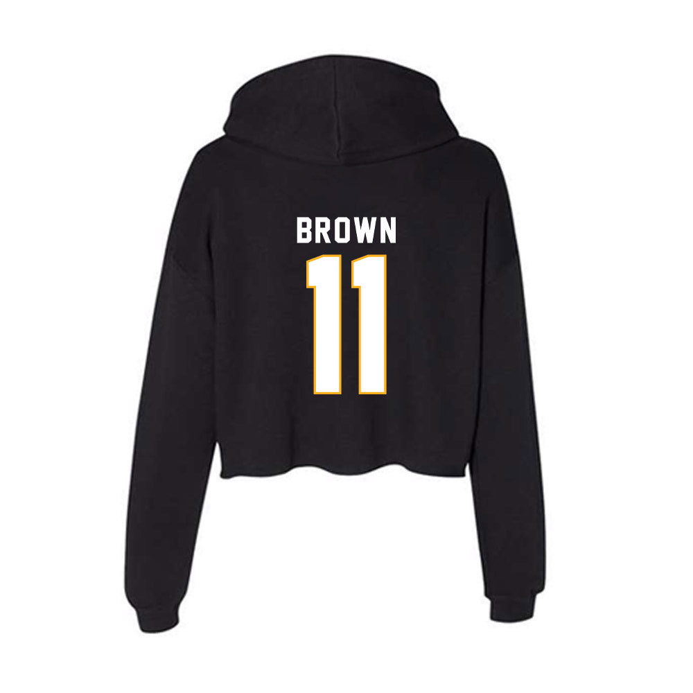 SJSU - NCAA Women's Soccer : Keely Brown - Women's Crop Fleece Hoodie-1