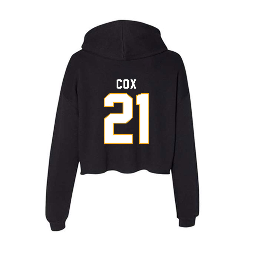 SJSU - NCAA Football : Charles Cox - Women's Crop Fleece Hoodie-1